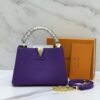 Louis Vuitton Capucines MM – Purple Taurillon Leather with Python Top Handle