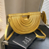 Bottega Veneta Arc Pleated Top Handle Bag Golden