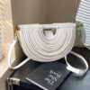 Bottega Veneta Arc Pleated Top Handle Bag White 1