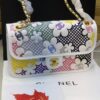 CHANEL Multicolor Embroidered Classic Flap Shoulder Bag