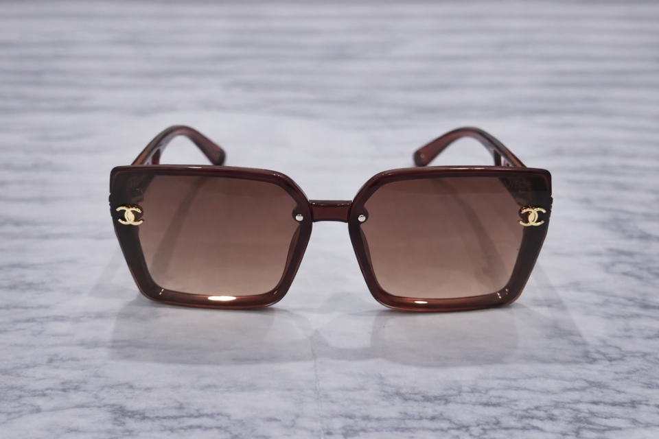 Chanel Oversized Square Gradient Sunglasses – Chocolate Brown