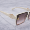 Chanel Oversized Square Gradient Sunglasses – Ivory Pink