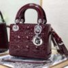 Christian Dior SE – Lady Dior Mini Top Handle Bag Burgundy 1