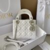 Christian Dior SE – Lady Dior Mini Top Handle Bag White 1