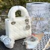 Christian Dior SE – Lady Dior Mini Top Handle Bag White 11