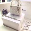 Christian Dior SE – Lady Dior Mini Top Handle Bag White 2