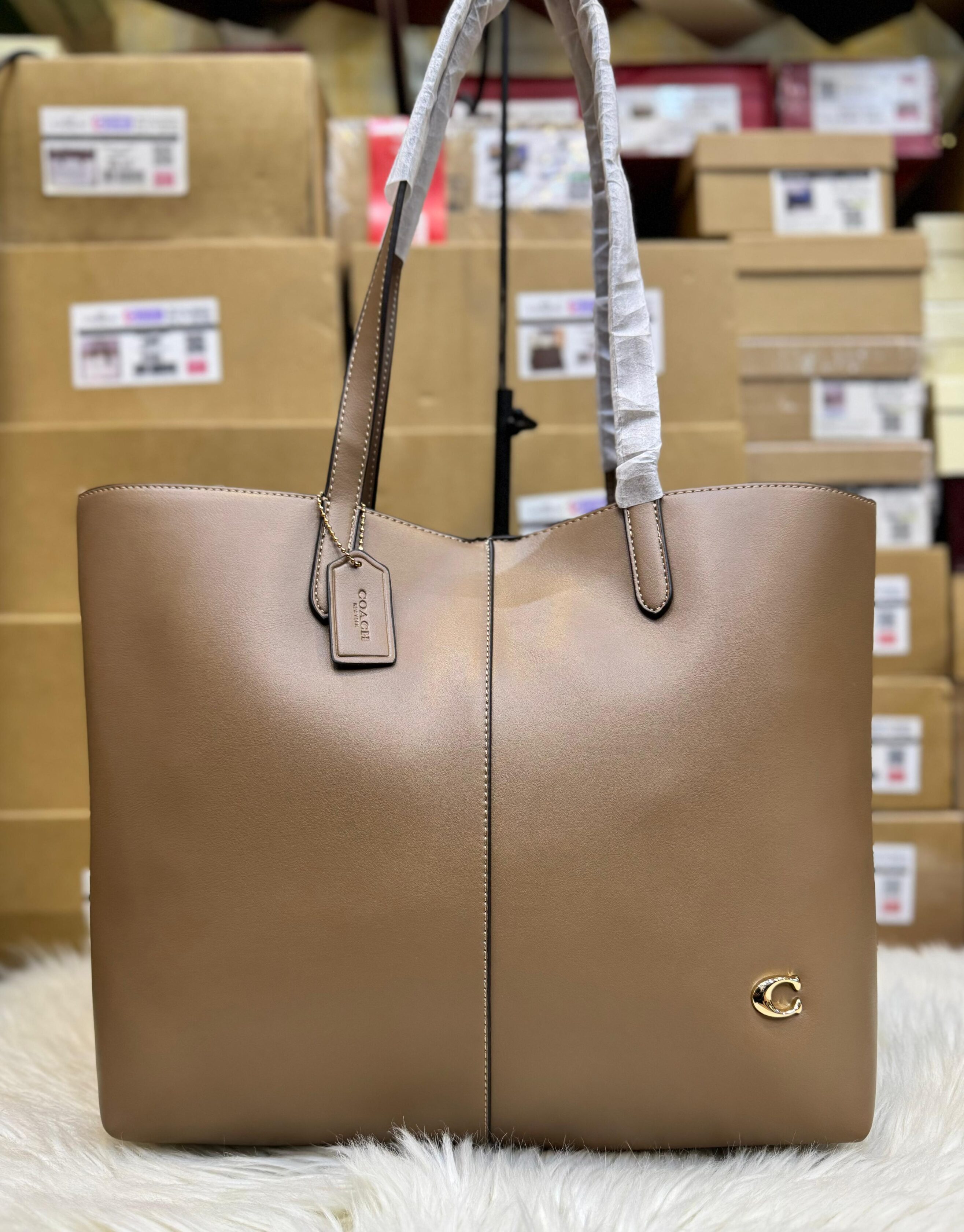 Coach City Tote Bag Taupe 2