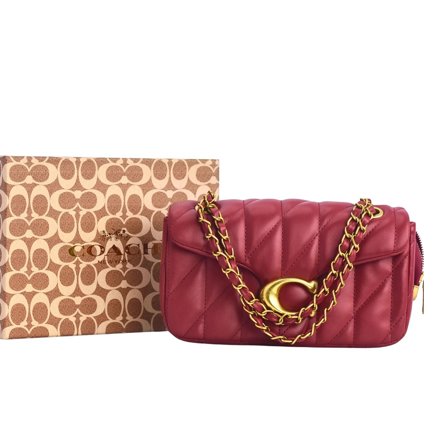 Coach Tabby 26 Top-Handle Bag Wine 1