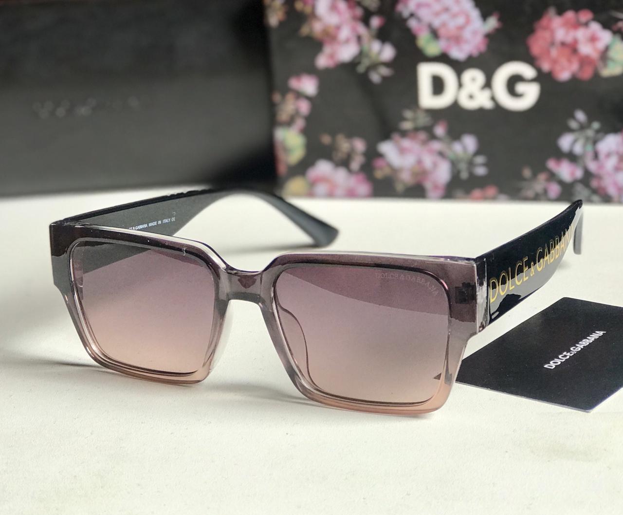 Dolce & Gabbana Style Rectangular Gradient Sunglasses 1