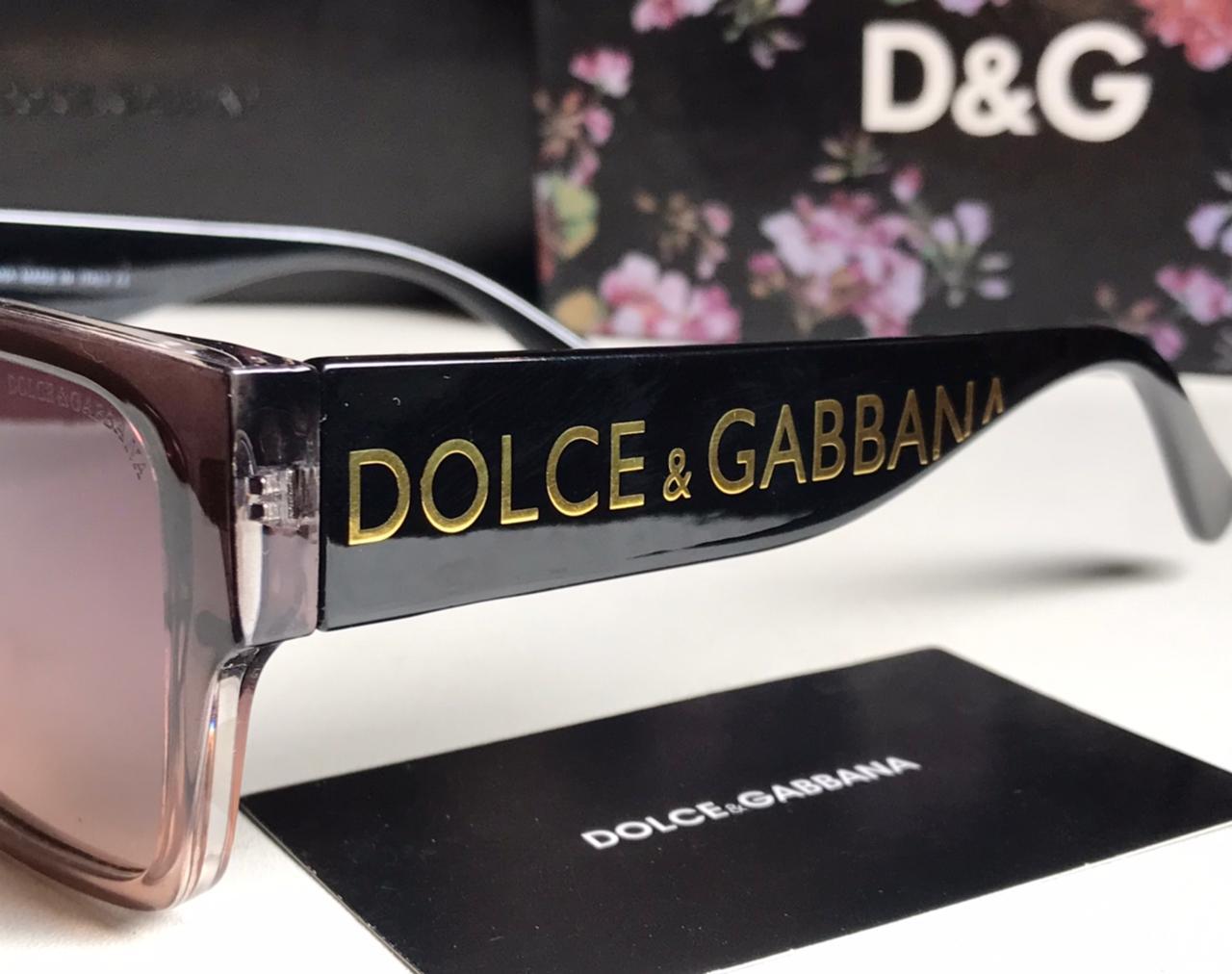 Dolce & Gabbana Style Rectangular Gradient Sunglasses 2