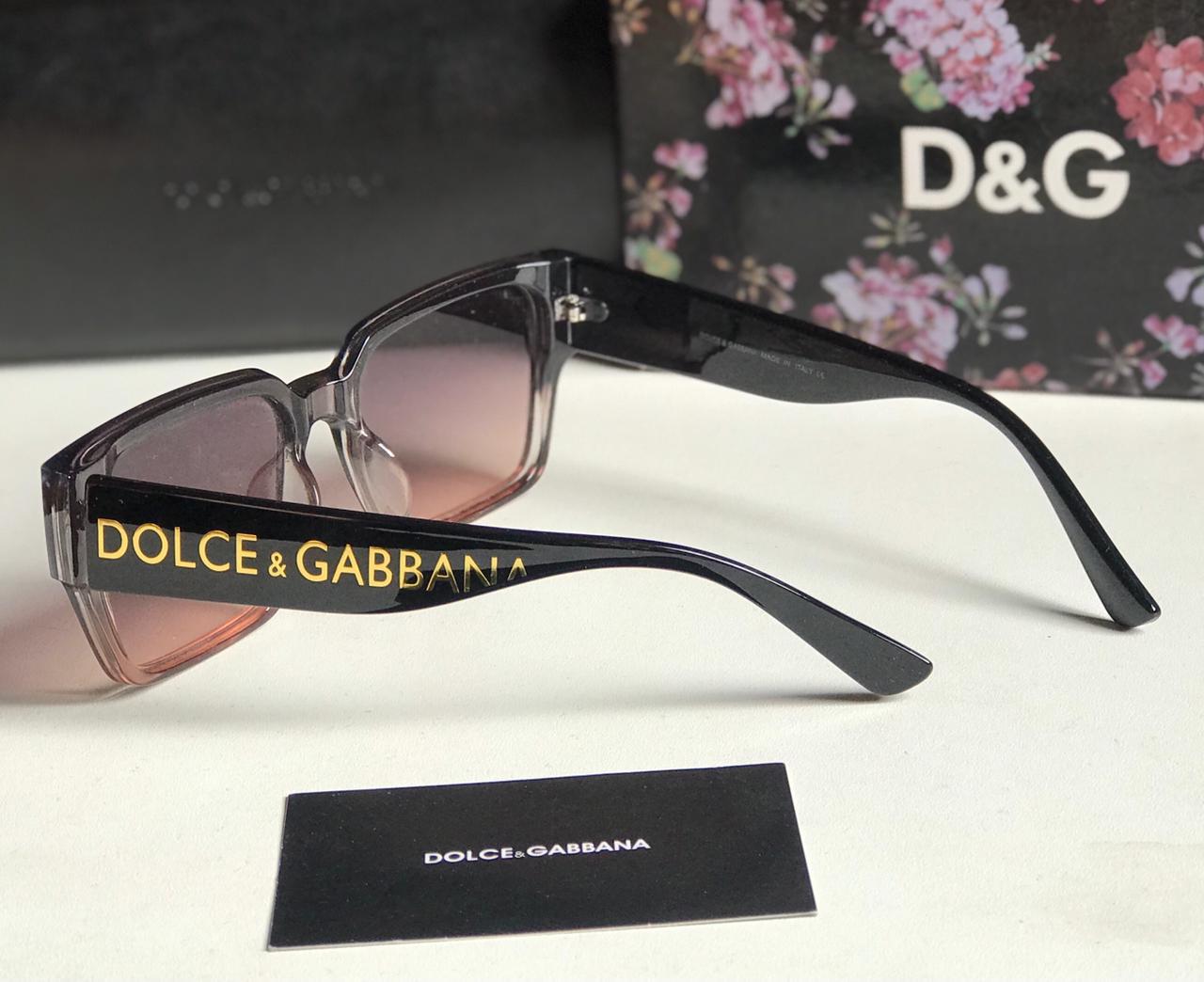 Dolce & Gabbana Style Rectangular Gradient Sunglasses 4