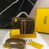 Fendi FF Monogram Mini Zip Top Handle Bag