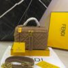 Fendi FF Monogram Mini Zip Top Handle Bag