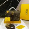 Fendi FF Monogram Mini Zip Top Handle Bag