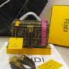Fendi FF Monogram Mini Zip Top Handle Bag