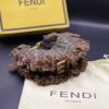 Fendi FF Monogram Fringe Fabric Handbag
