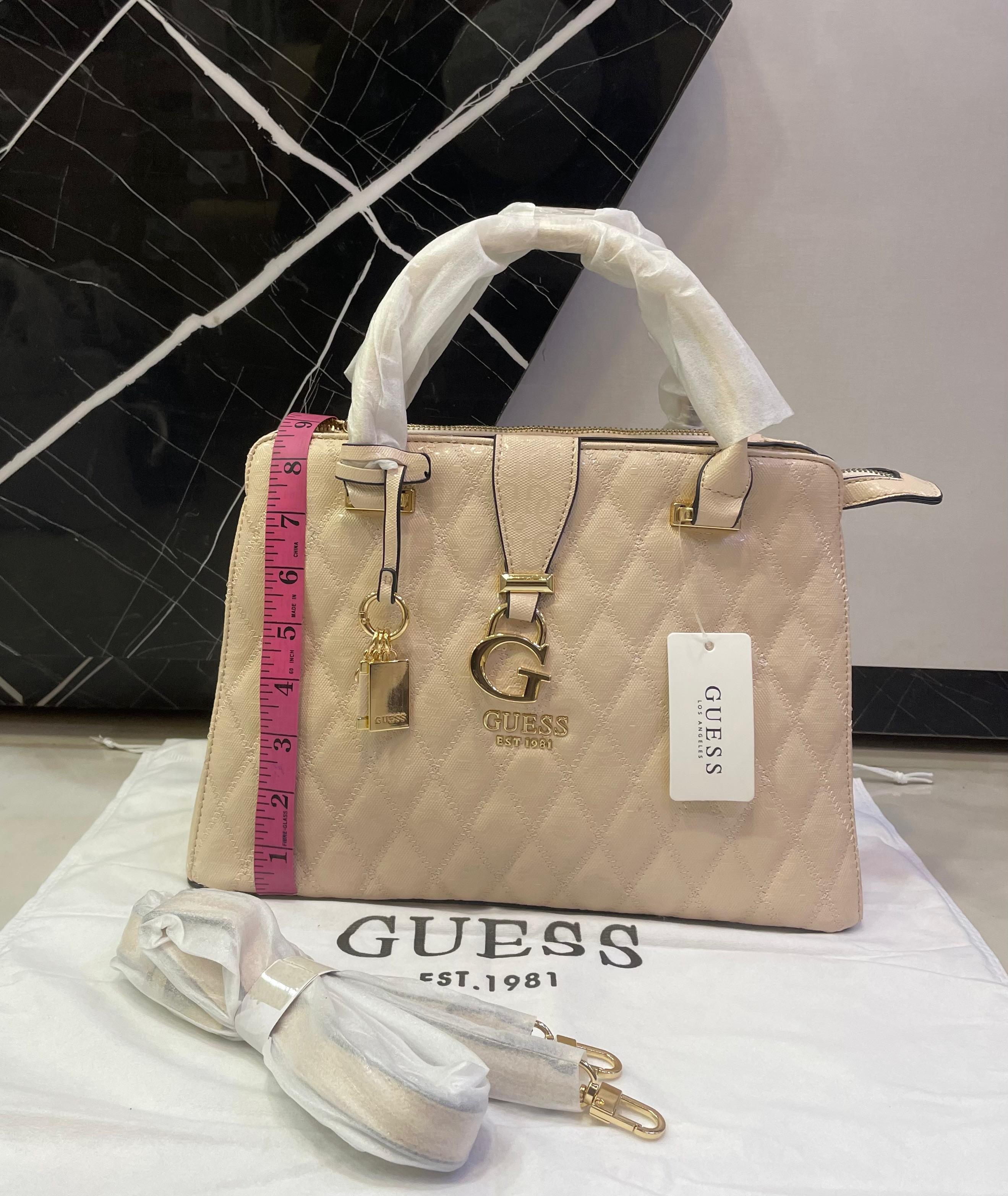 Guess Quilted Logo Satchel Bag