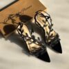 Gianvito Rossi Leaf Crystal Strap Heels