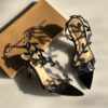 Gianvito Rossi Leaf Crystal Strap Heels