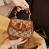 Gucci GG Canvas Bamboo 1947 Mini Top Handle Bag – GG Monogram Crystal Stud