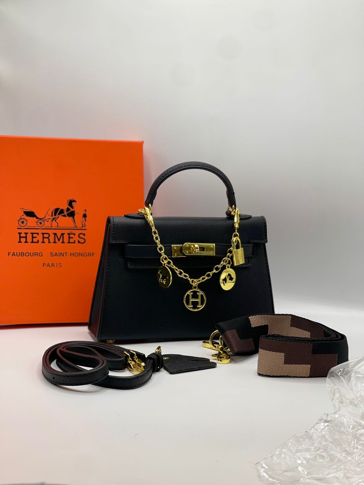 Hermès Mini Kelly Style Top Handle Bag