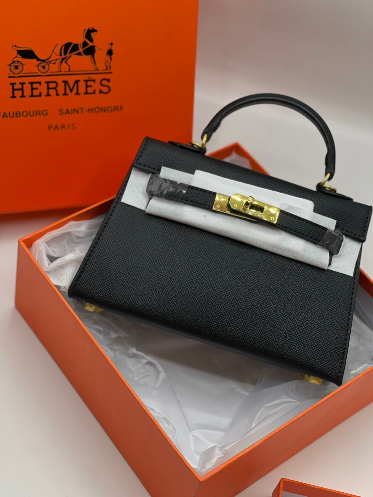 Hermès Mini Kelly Style Top Handle Bag