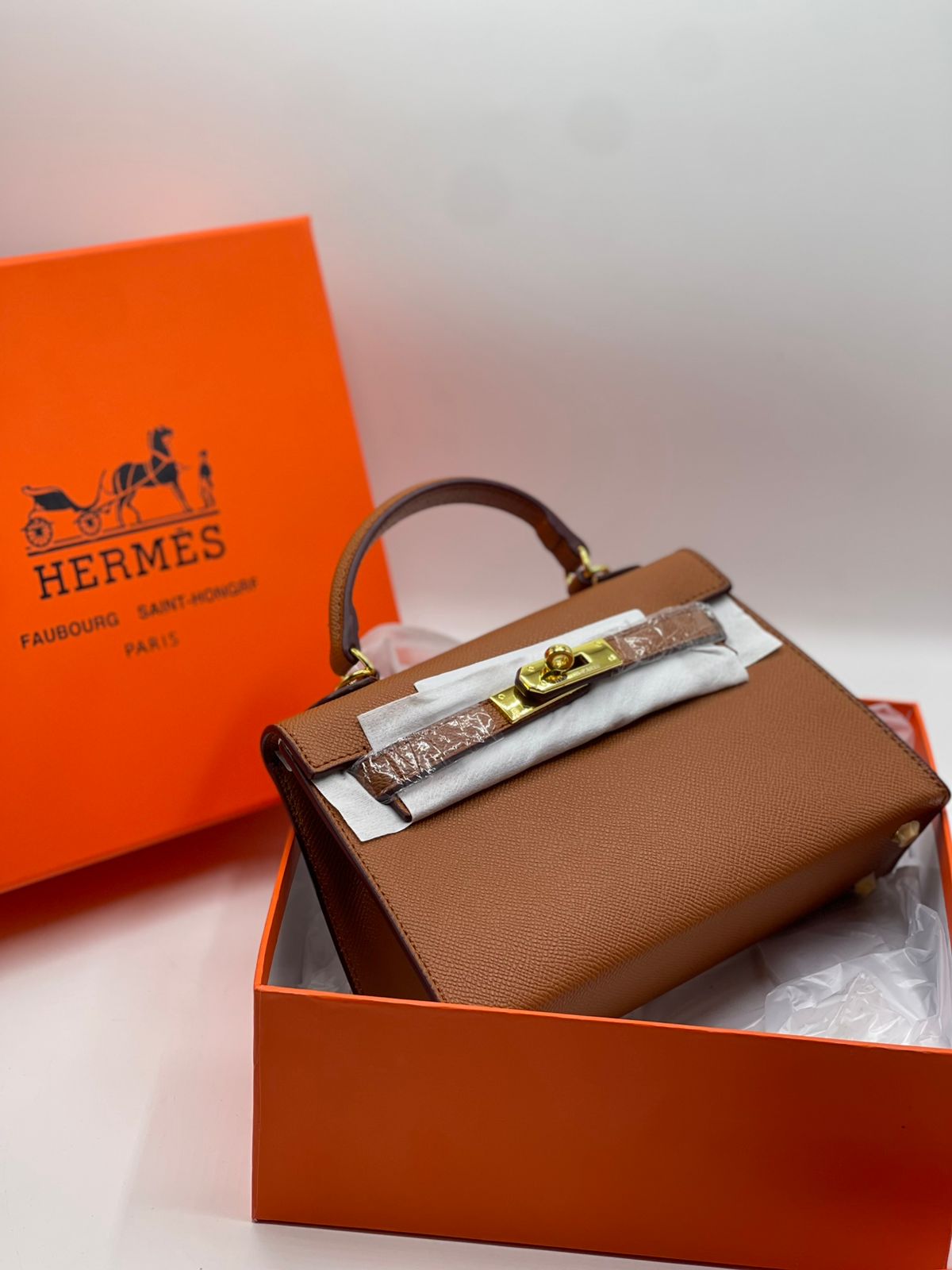 Hermès Mini Kelly Style Top Handle Bag