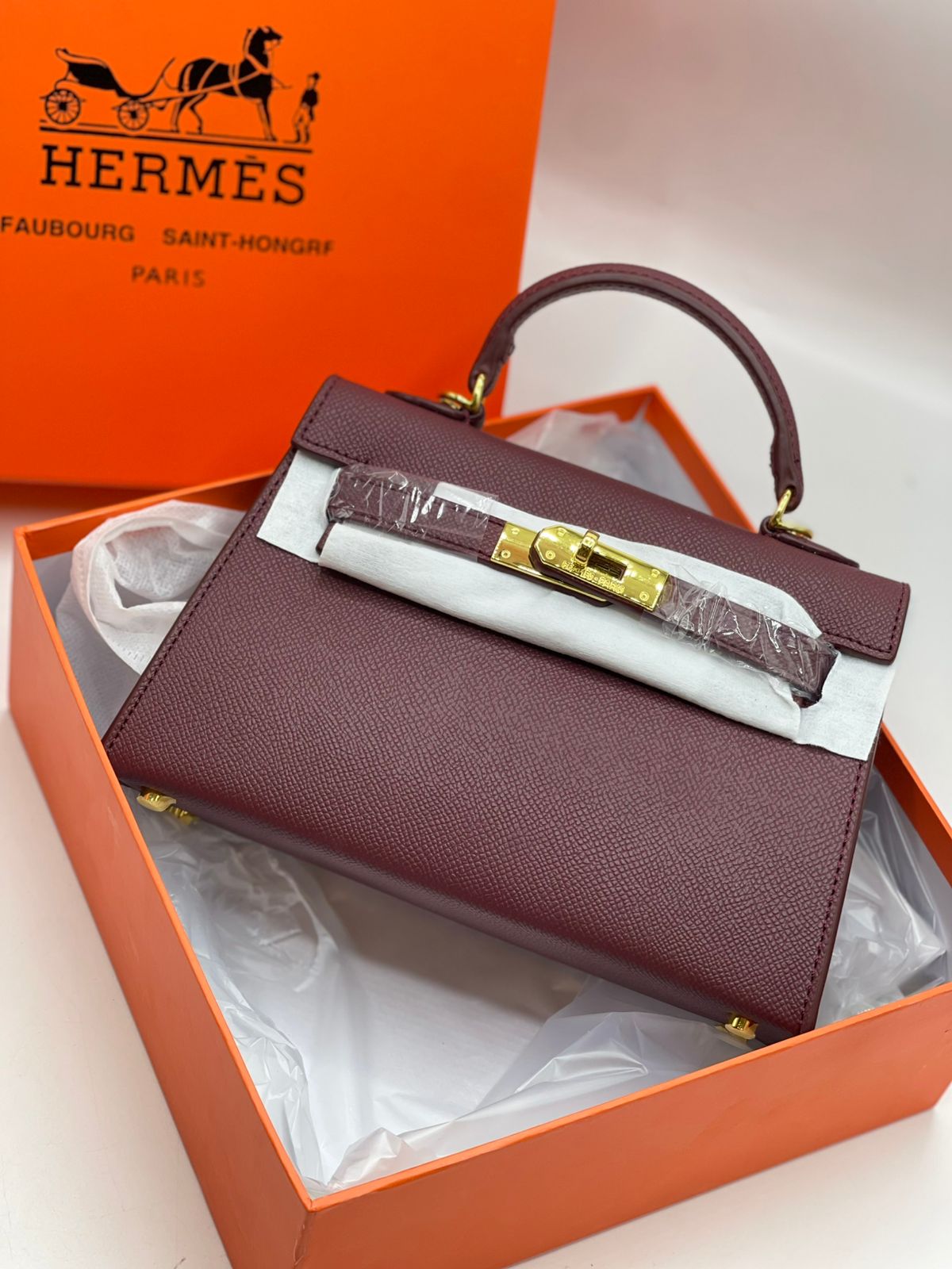 Hermès Mini Kelly Style Top Handle Bag