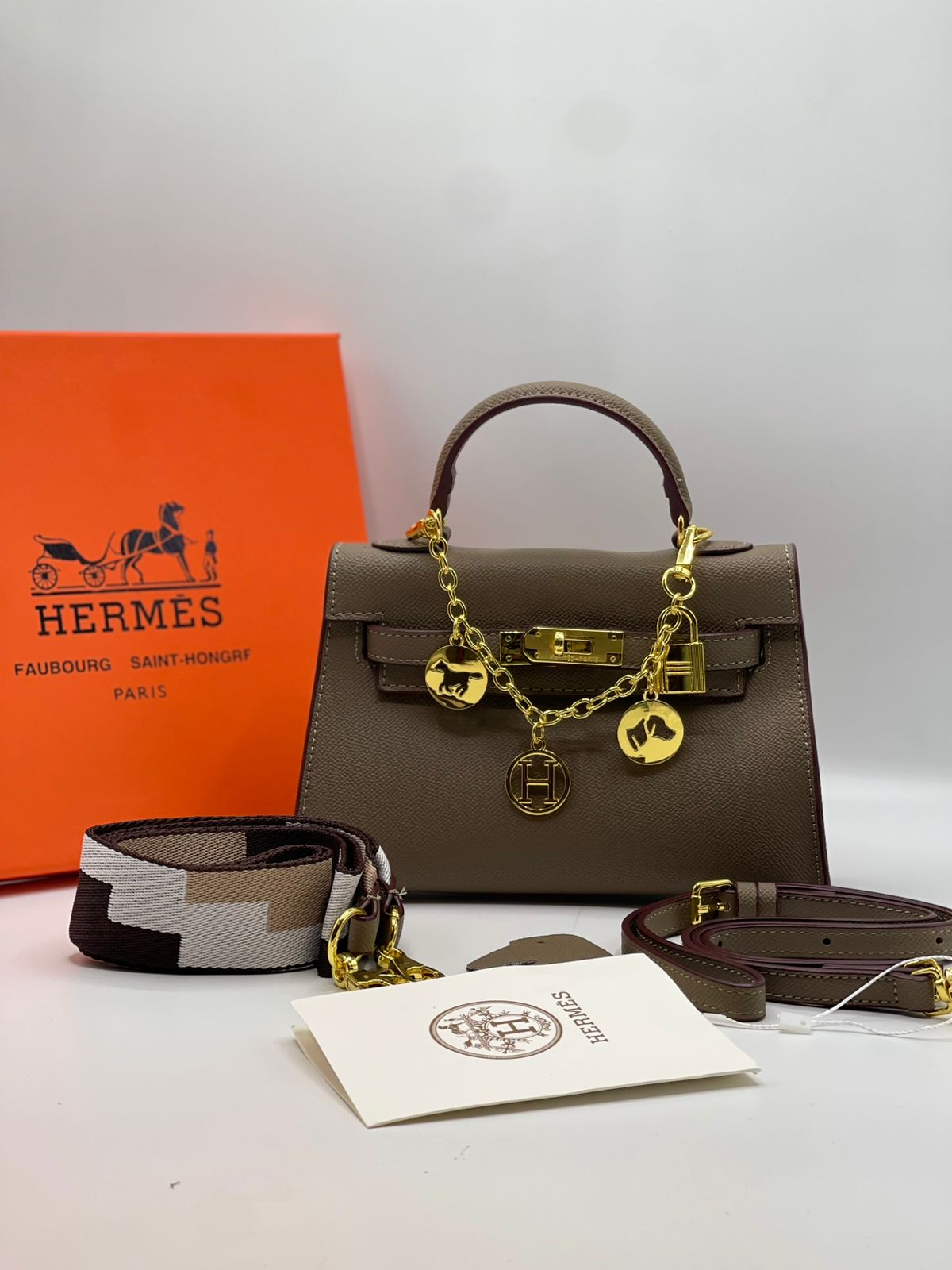 Hermès Mini Kelly Style Top Handle Bag