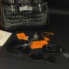 Hermès Style Croc-Embossed Mini Top-Handle Bag Black 4