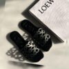 LOEWE Anagram Slide Sandals Black 1