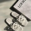 LOEWE Anagram Slide Sandals White 1