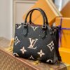 Louis Vuitton OnTheGo MM Tote Bag Black 3