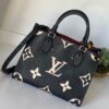 Louis Vuitton OnTheGo MM Tote Bag Black 4