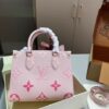 Louis Vuitton OnTheGo MM Tote Bag Pink 2