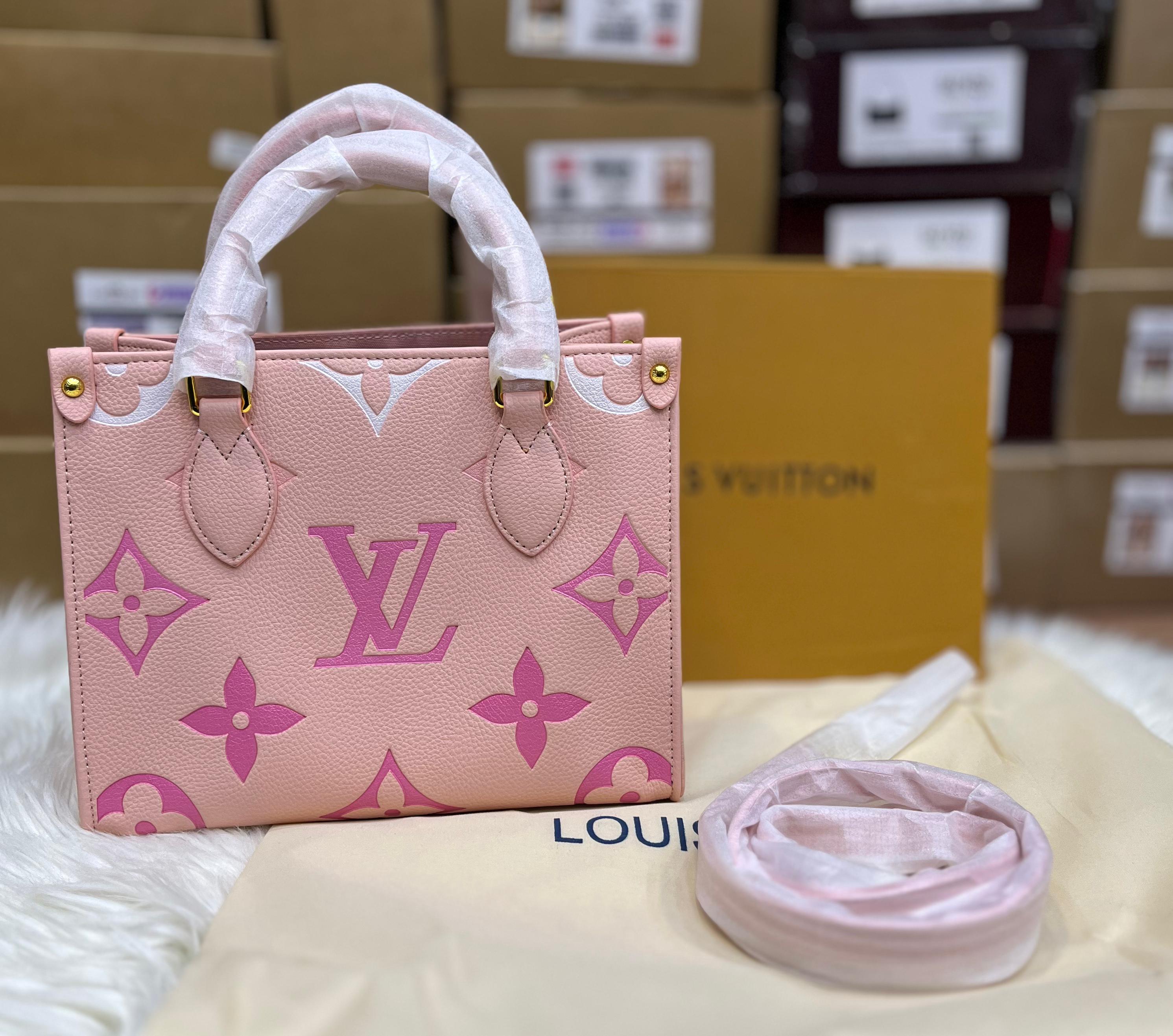 Louis Vuitton OnTheGo MM Tote Bag Pink 6