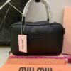 Miu Miu Embossed Logo Top-Handle Shoulder Bag
