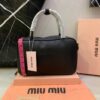 Miu Miu Embossed Logo Top-Handle Shoulder Bag