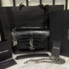 SAINT LAURENT Envelope Medium Chain Bag Black S