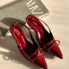 ZARA BOW PATENT SLINGBACK 1