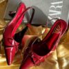 ZARA BOW PATENT SLINGBACK 4