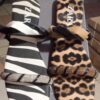 Zara Zebra Print Flat Slide Sandals Mix 2